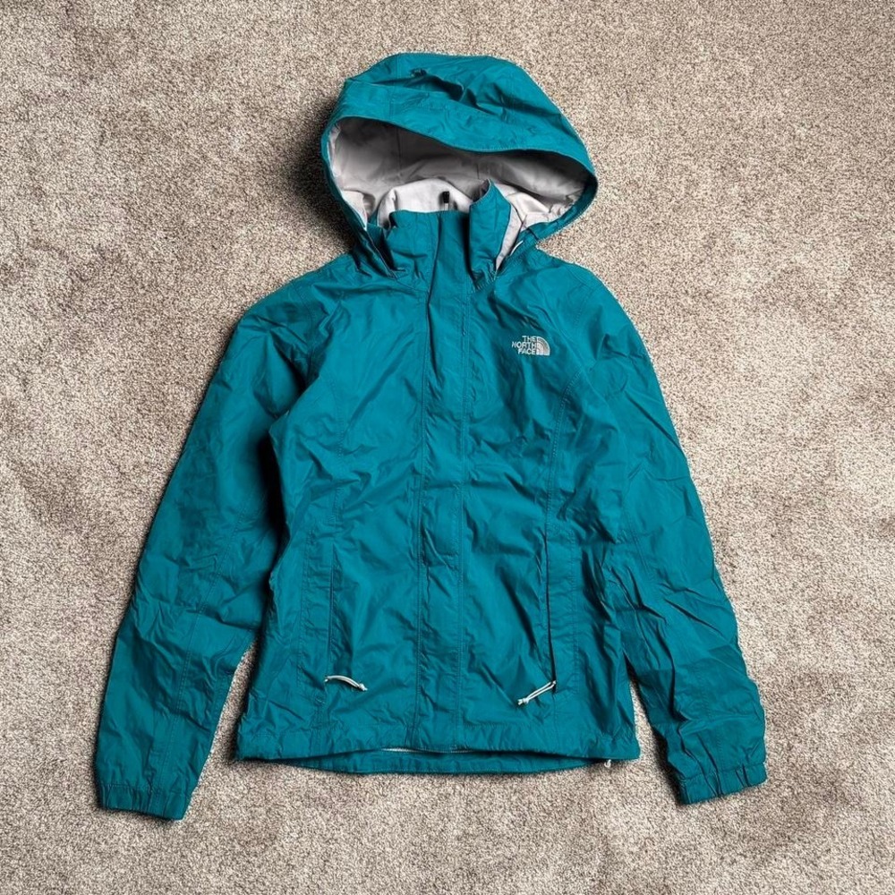 NORTH FACE TEAL HYVENT SHELL JACKET